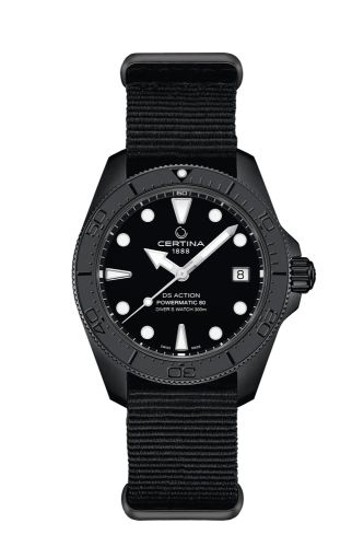 Certina DS Action Diver 38 Powermatic 80 PVD / Black